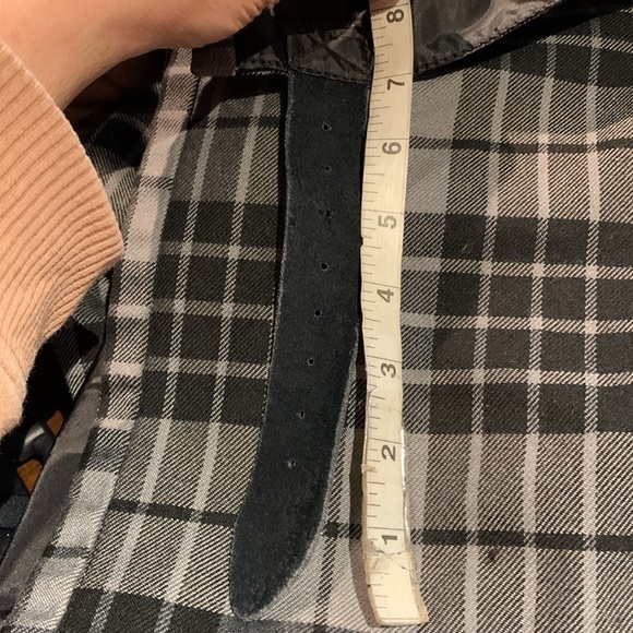 The Kilt co Tartan Kilt Skirt Black Gray Leather Buckle Sz 42/44 Scottish Celtic - Picture 6 of 15